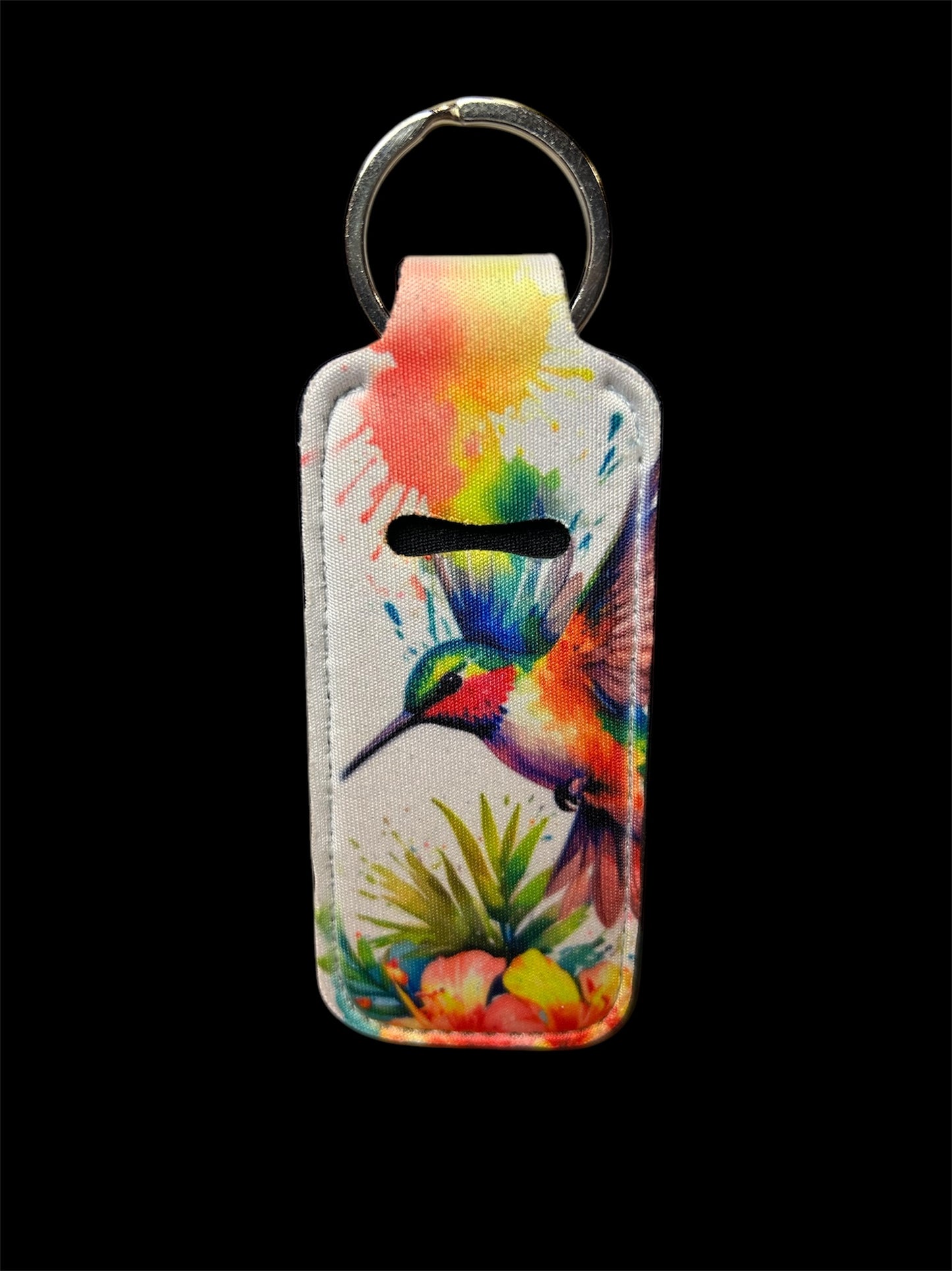 Hummingbird Chapstick Holder Keychain