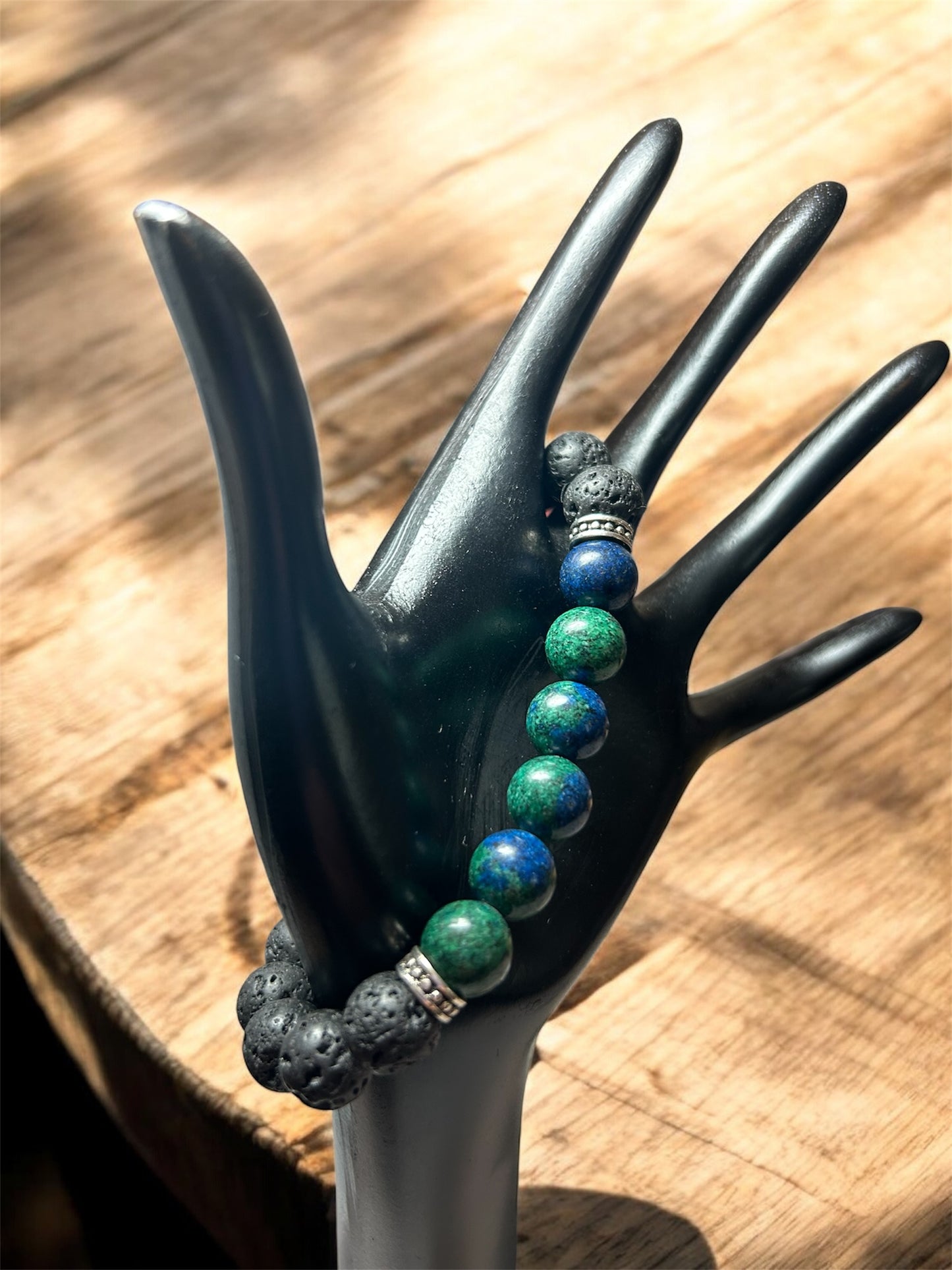 Green Lapis 10mm Diffuser Bracelet