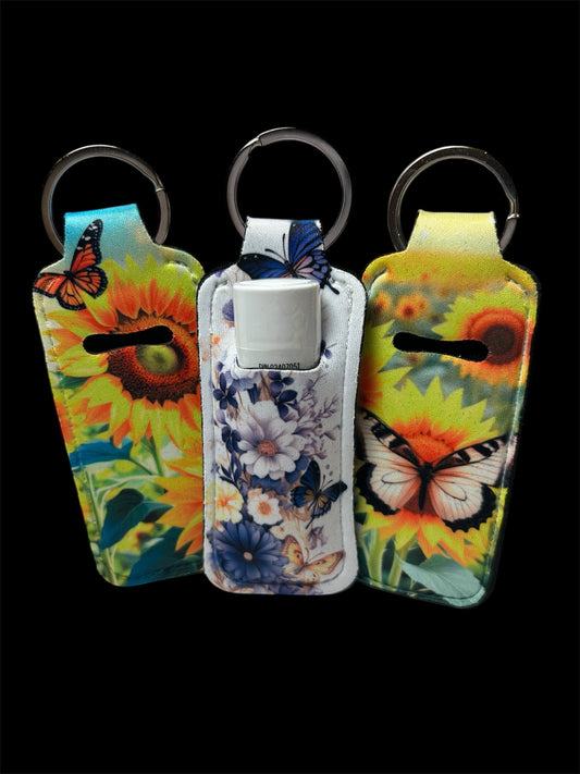 Butterfly Beauty Chapstick Keychain Set