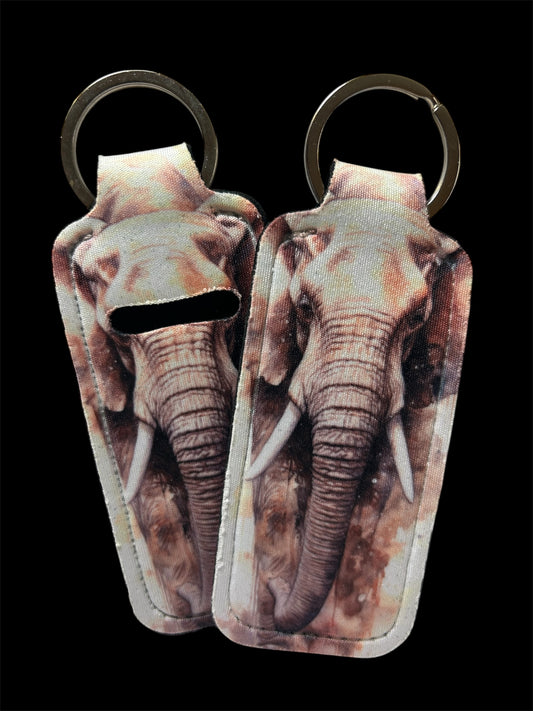 Elephant Chapstick Keychain