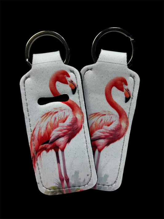 Flamingo Chapstick Keychain
