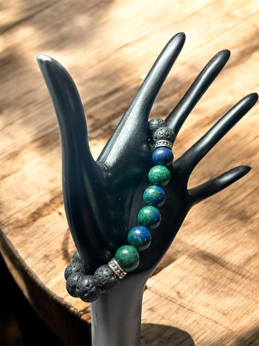 Green Lapis 10mm Diffuser Bracelet