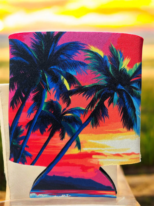 Abstract Can Palm Tree