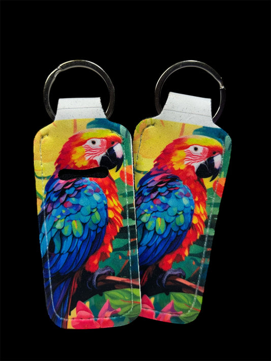 Parrot Chapstick Keychain