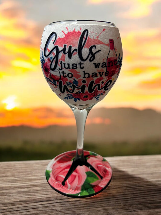 Girls Just Want to Wine Sleeve and Cover