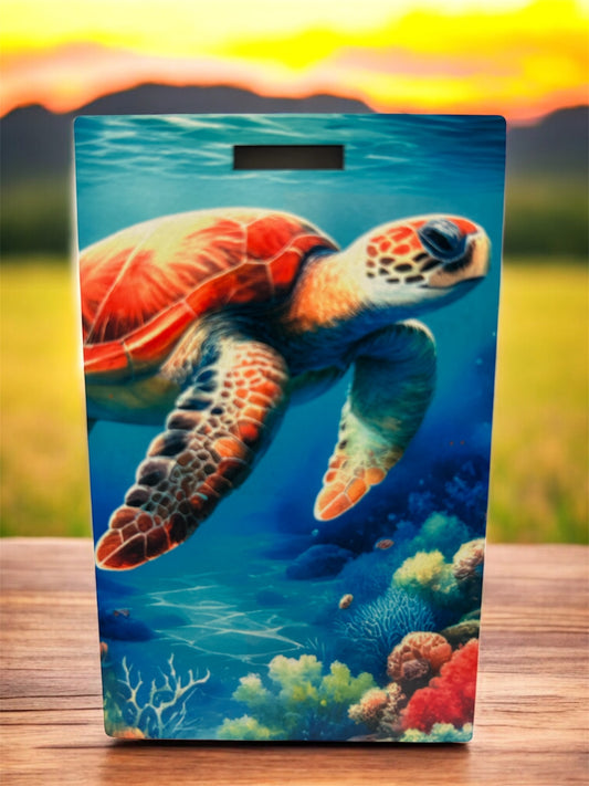 Vibrant Sea Turtle Luggage Tag