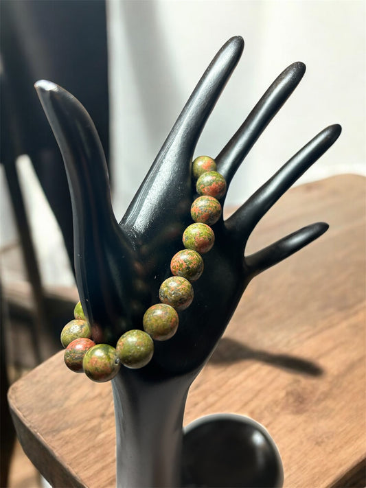 Unakite 10mm Bracelet
